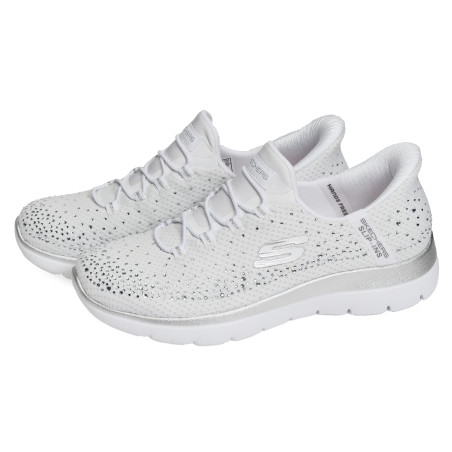 SUMMITS BRILLIANT SHINE Blanc, Slip-On Skechers
