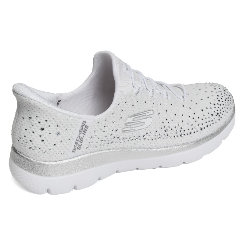 SUMMITS BRILLIANT SHINE Blanc, Slip-On Skechers