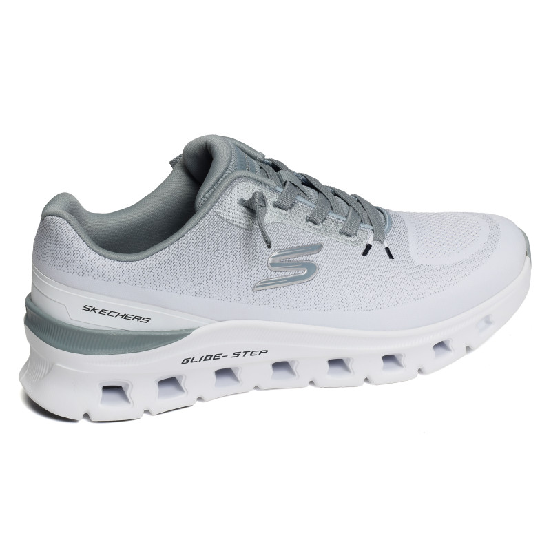 GLIDE STEP PRO WAVE Blanc Vert Eau, Slip-On Skechers