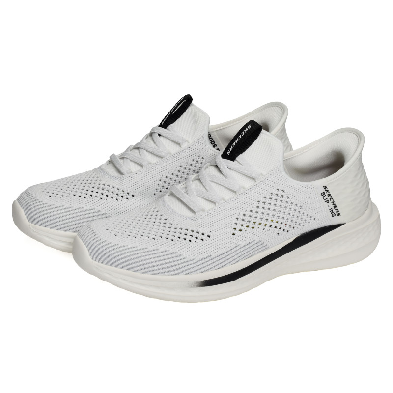SLADE QUINTO Blanc, Slip-On Skechers