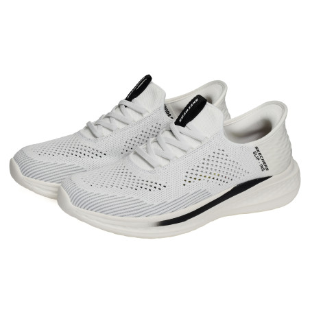 SLADE QUINTO Blanc, Slip-On Skechers