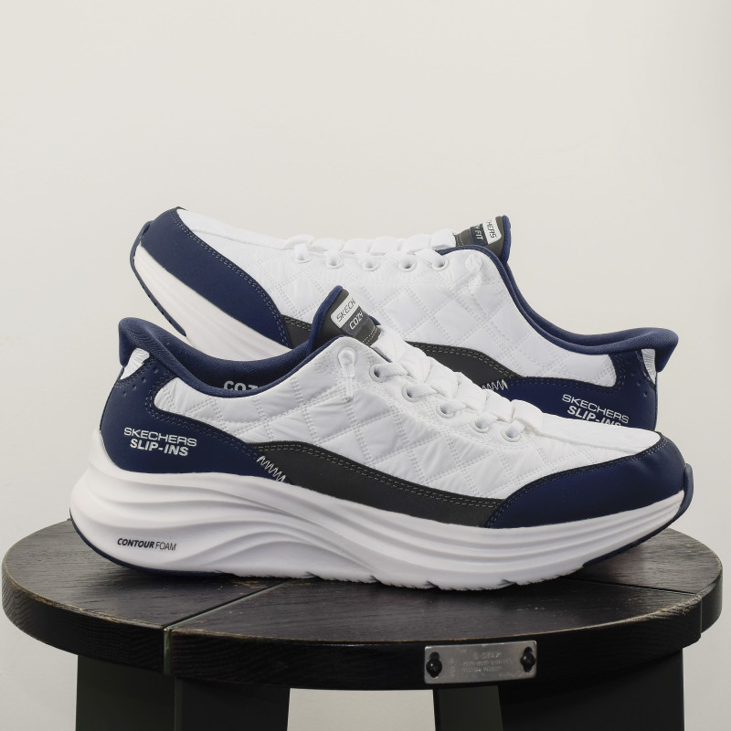 CONTOUR FOAM COZY FIT Blanc Marine, Slip-On Skechers