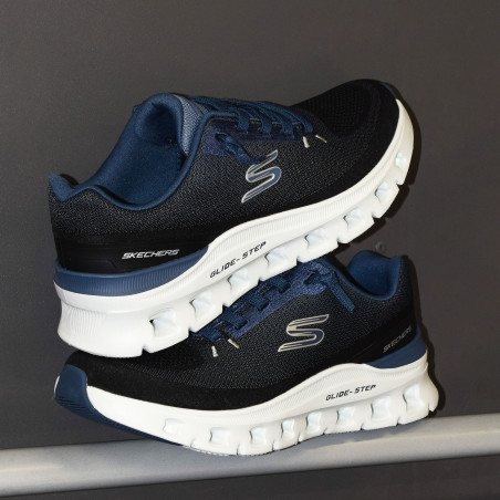 GLIDE STEP PRO WAVE Noir Marine, Slip-On Skechers