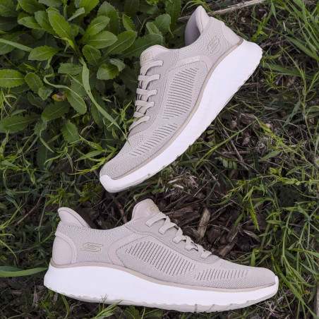 BOBS SQUAD CHAOS CURRENT MU Beige Or, Slip-On Skechers