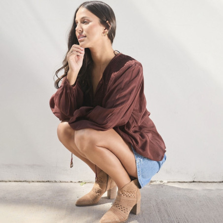 CITY 5385 Tan, Bottines Alpe