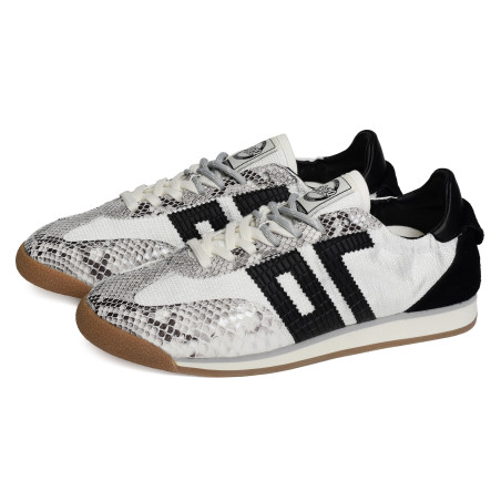 ROCKET MULTI SUEDE Blanc Serpent, Baskets Mode Back 70