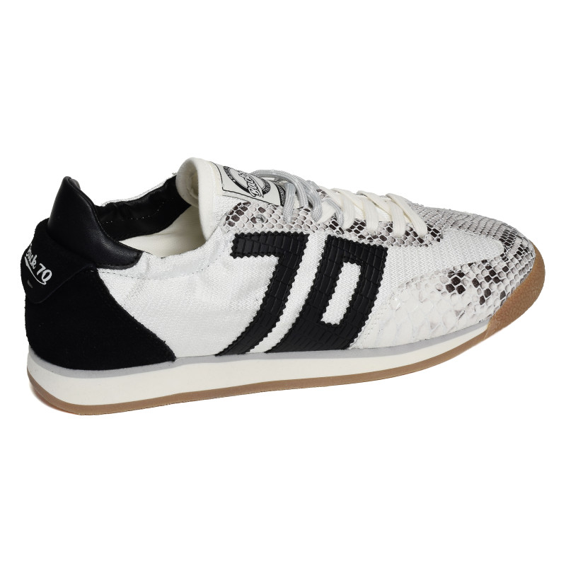 ROCKET MULTI SUEDE Blanc Serpent, Baskets Mode Back 70