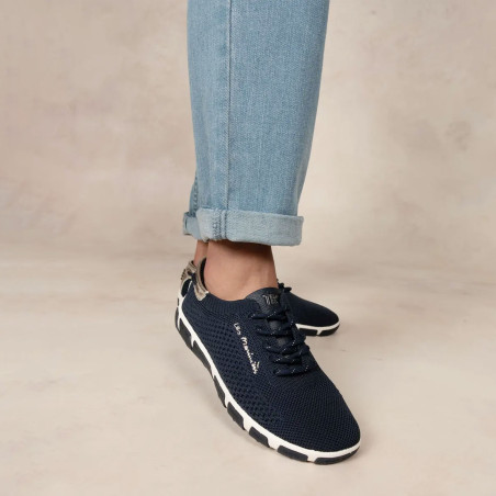 JAZARIA Marine Or, Chaussures basses TBS