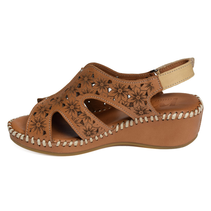 IMONZA Camel, Sandales compensées Madory