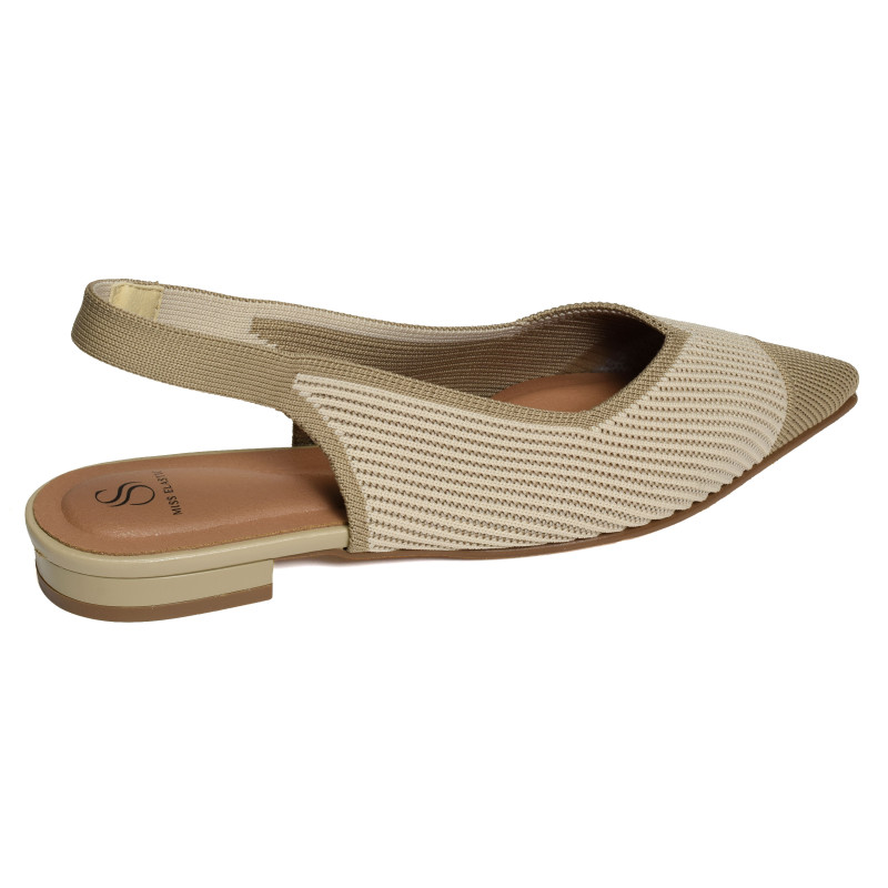 MARNI 75051 Beige Camel, Slingback Miss Elastic