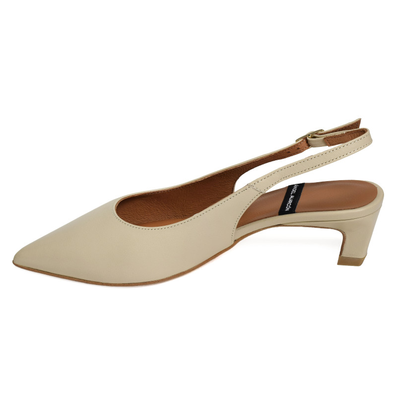 SUZANNE 26013 Beige, Slingback Angel Alarcón