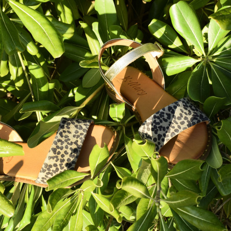 TURLES Léopard, Sandales plates K.Mary