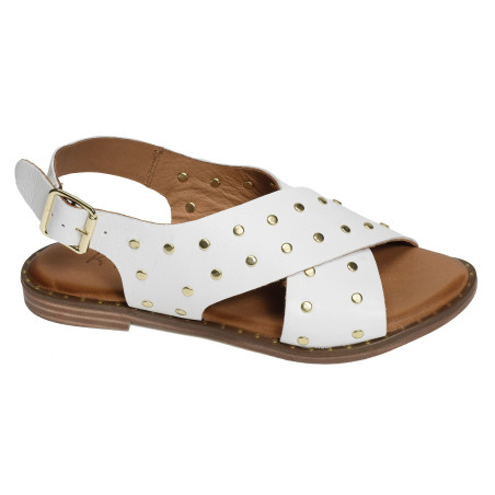 TABARCO Blanc, Sandales plates K.Mary