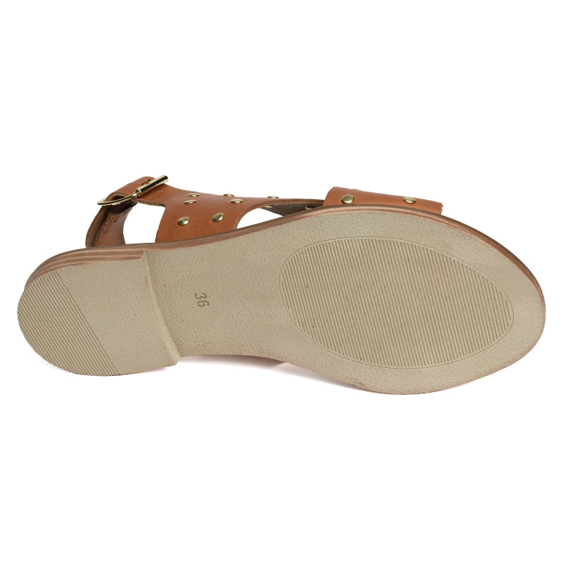 TABARCO Camel, Sandales plates K.Mary