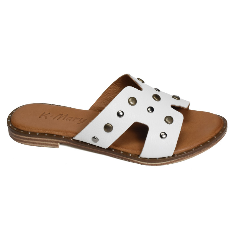 TABARIN Blanc, Mules K.Mary