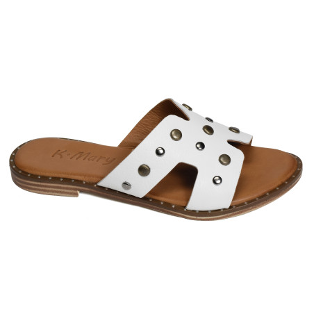 TABARIN Blanc, Mules K.Mary