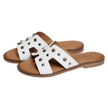 TABARIN Blanc, Mules K.Mary