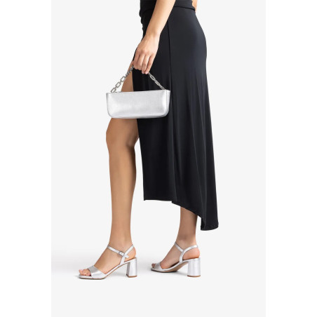 MORATY Argent, Nu-Pieds à talon Unisa