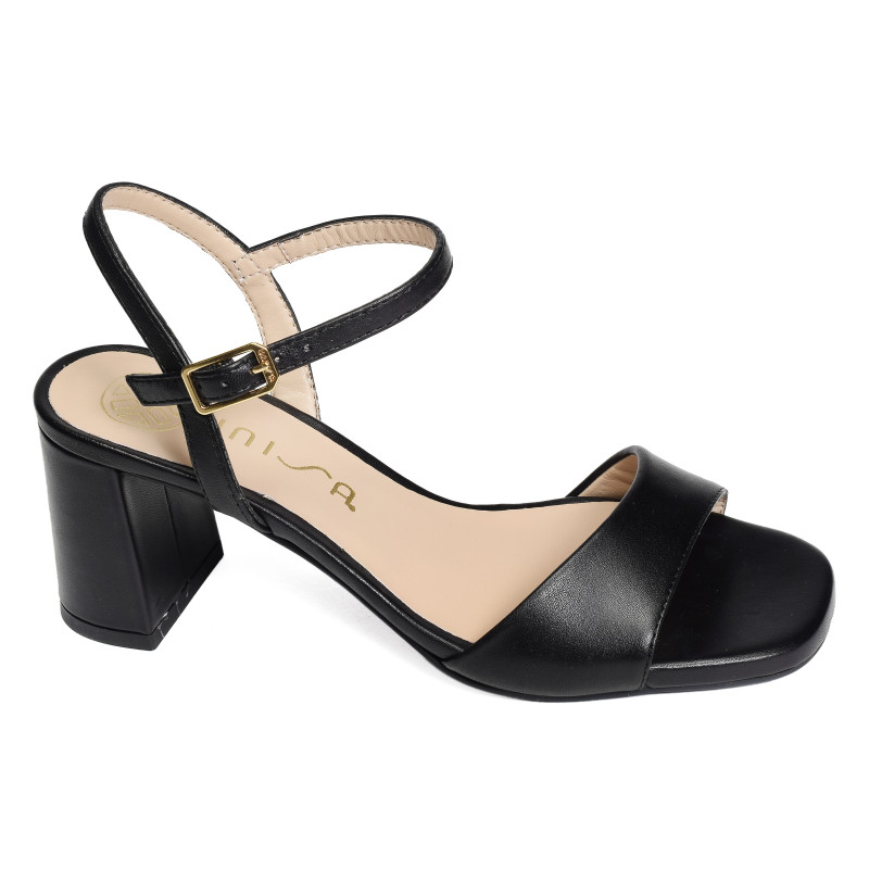 MORATY Noir, Nu-Pieds à talon Unisa