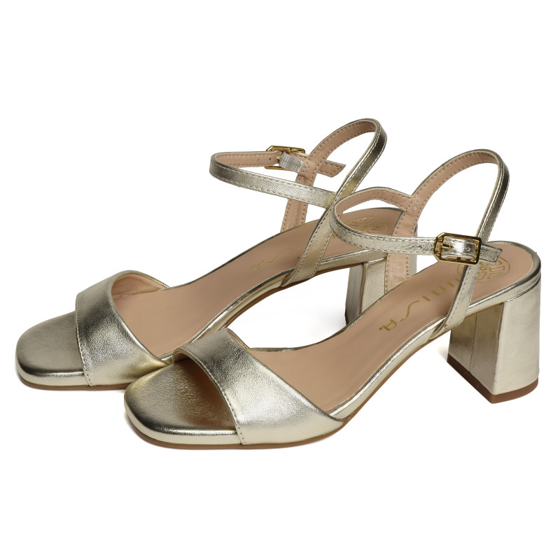 MORATY Platine, Nu-Pieds à talon Unisa