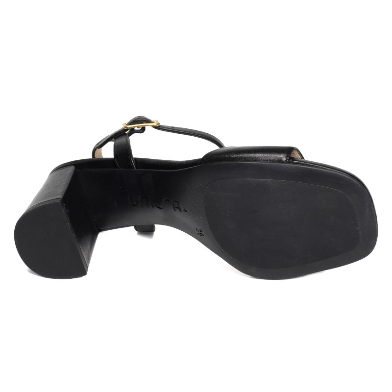 MORATY Noir, Nu-Pieds à talon Unisa