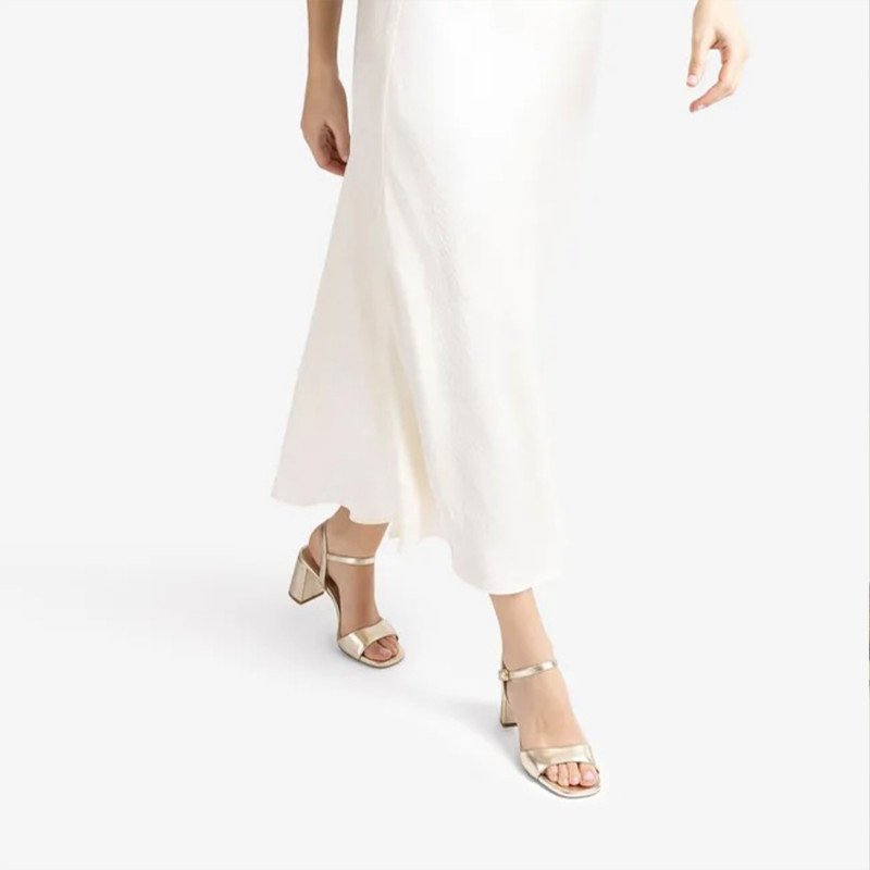 MORATY Platine, Nu-Pieds à talon Unisa