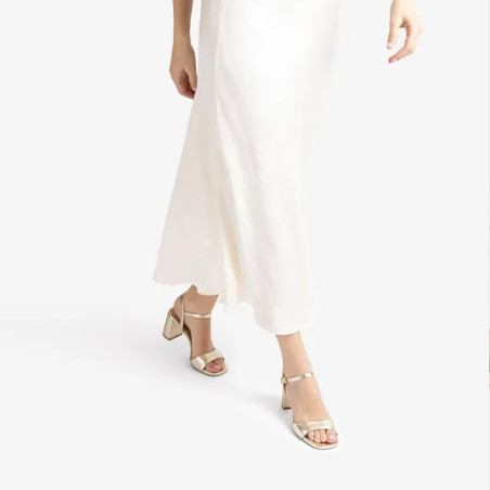 MORATY Platine, Nu-Pieds à talon Unisa