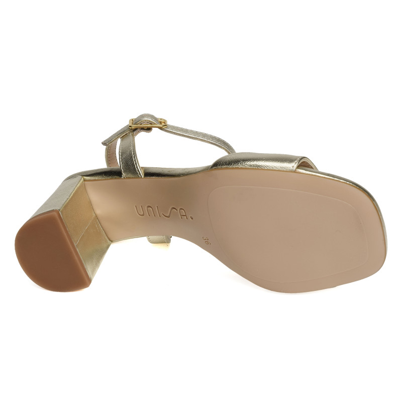 MORATY Platine, Nu-Pieds à talon Unisa