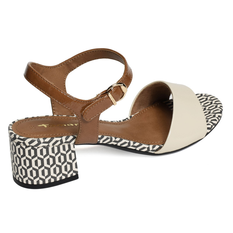 28249 Ivoire, Nu-Pieds à talon Tamaris