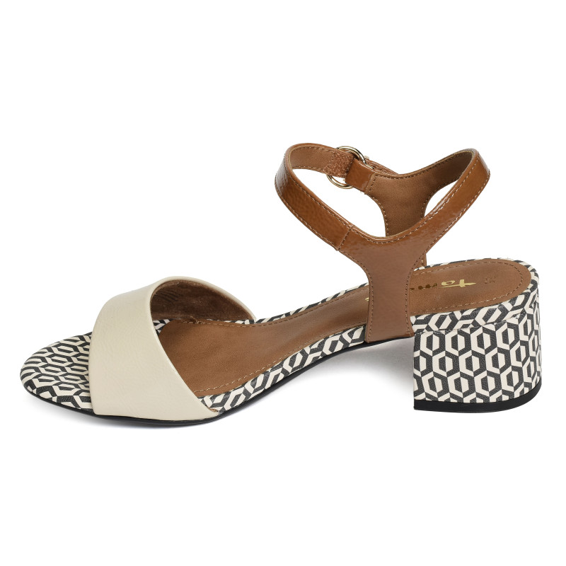 28249 Ivoire, Nu-Pieds à talon Tamaris