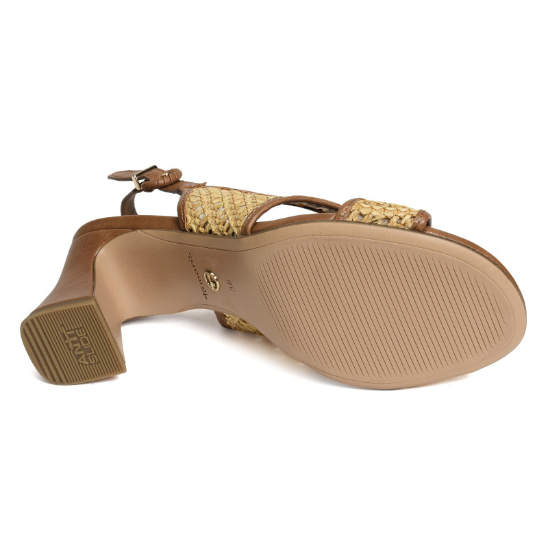 28315 Cognac, Nu-Pieds à talon Tamaris