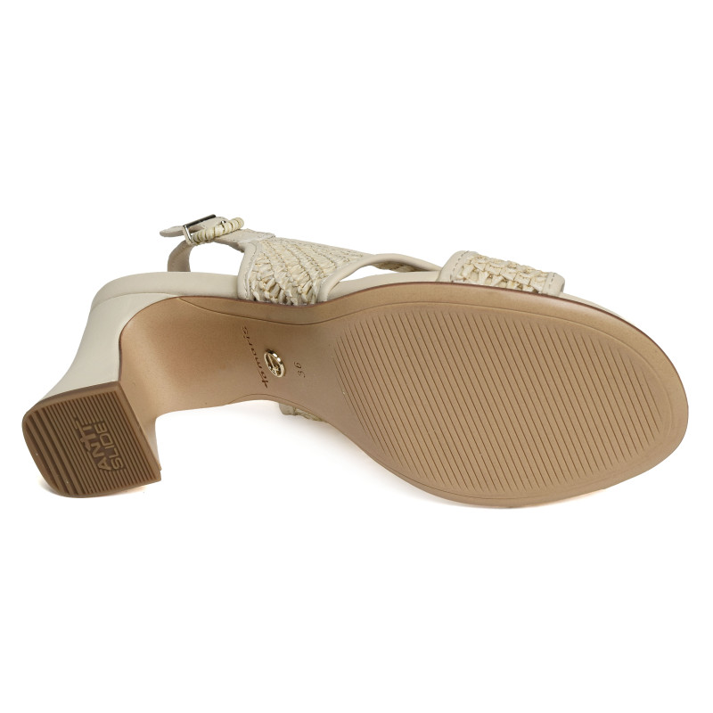 28315 Ivoire, Nu-Pieds à talon Tamaris