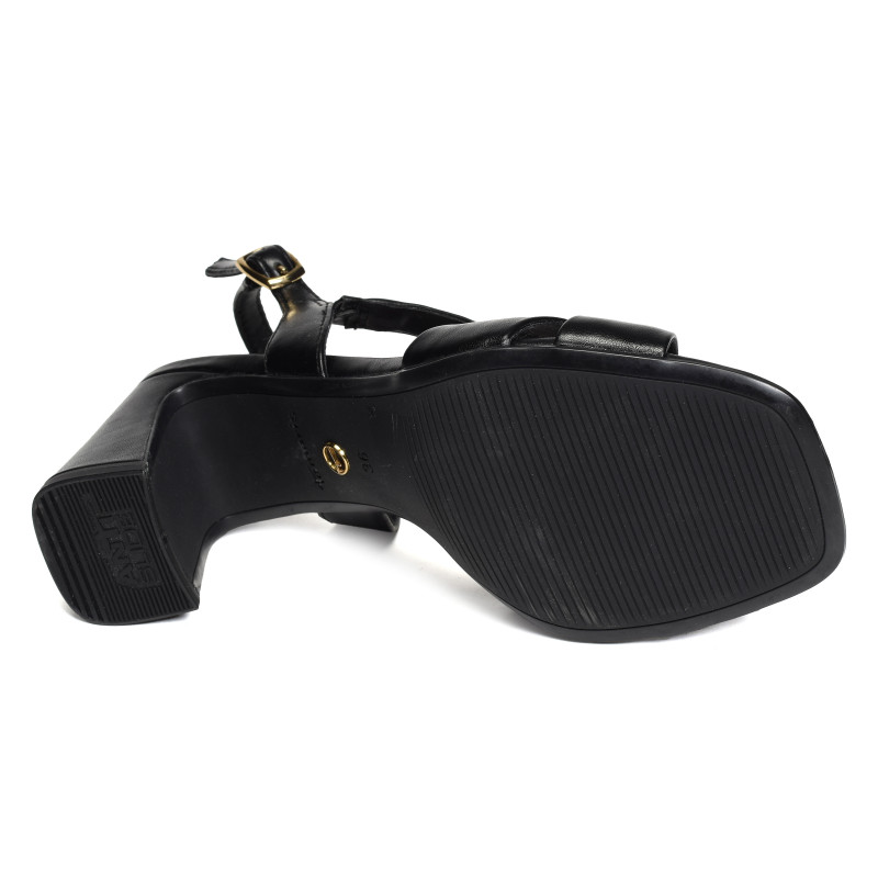 28339 Noir, Nu-Pieds à talon Tamaris