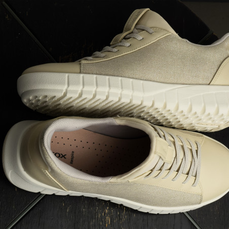 D FLEXTRIDE PLUS B Beige Platine, Slip-On Geox