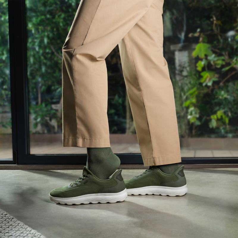 U SPHERICA PLUS A Vert Foncé, Slip-On Geox