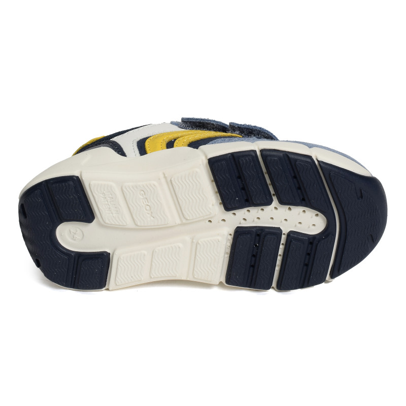 B FLEXYPER Bleu Jaune, Baskets running Geox