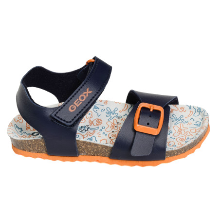 J GHITA BB Marine Orange, Sandales plates & Nu-Pieds Geox
