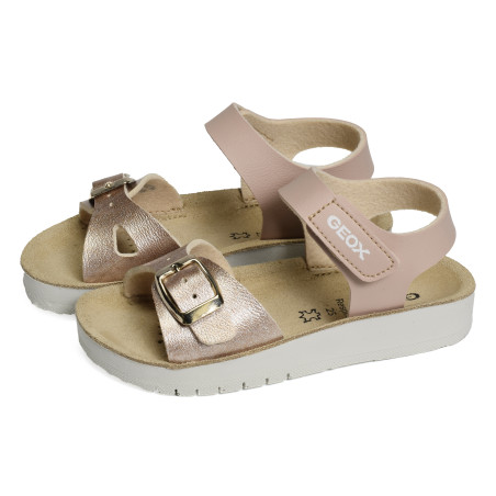 J S COSTAREI GB Rose Or, Sandales plates & Nu-Pieds Geox