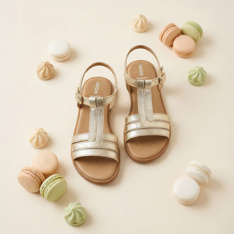 J S KARLY GIRL Platine, Sandales plates & Nu-Pieds Geox