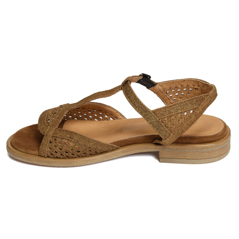 IDALIA Marron, Sandales plates Minka