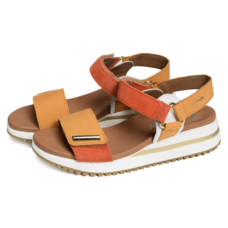JEANIE Orange, Sandales compensées Mephisto