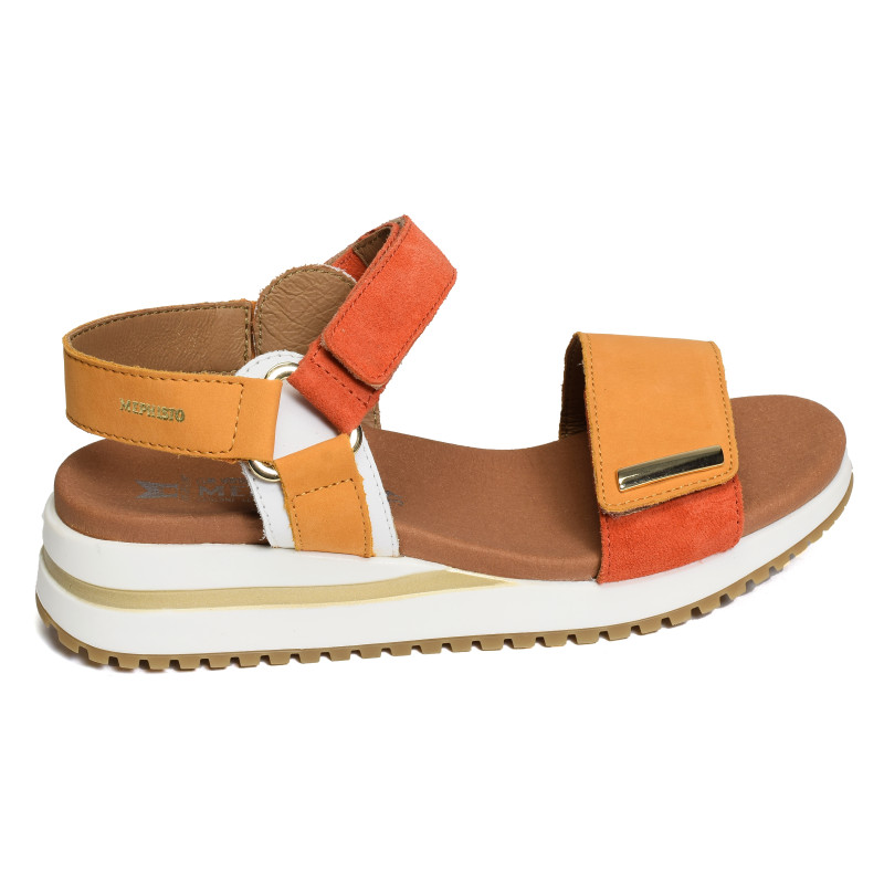 JEANIE Orange, Sandales compensées Mephisto