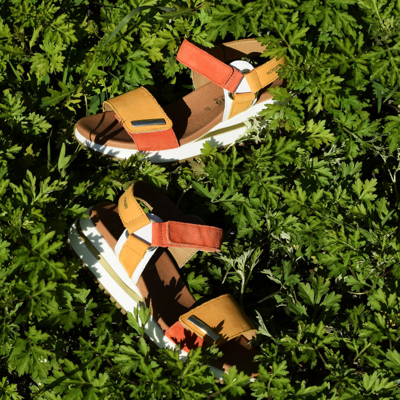 JEANIE Orange, Sandales compensées Mephisto