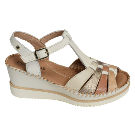AGUADULCE 1836 Blanc Multicolore, Sandales compensées Pikolinos