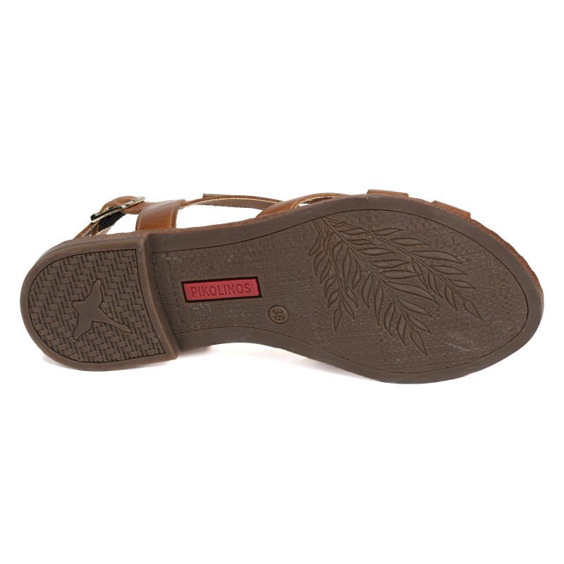 ALGAR 0556 Camel, Sandales plates Pikolinos