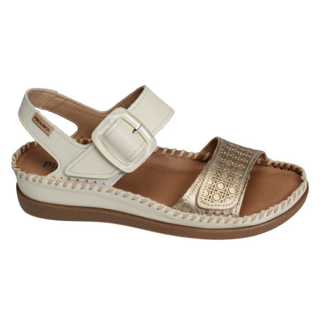 CADAQUES 0555 Blanc Bronze, Sandales compensées Pikolinos