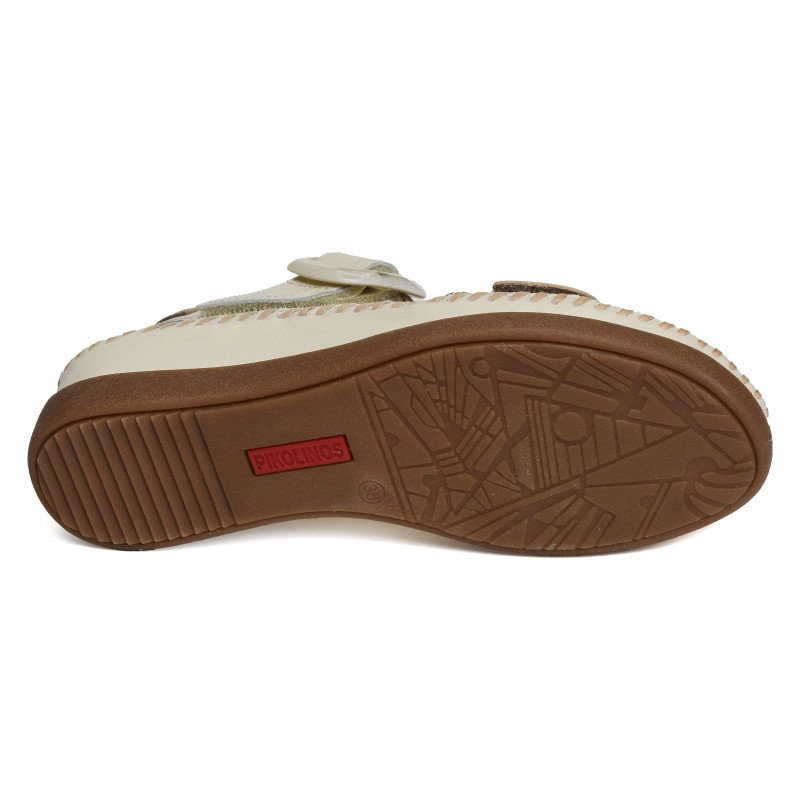 CADAQUES 0555 Blanc Bronze, Sandales compensées Pikolinos