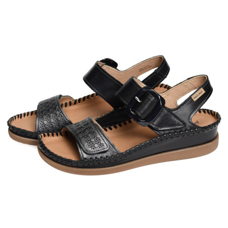 CADAQUES 0555 Noir, Sandales compensées Pikolinos