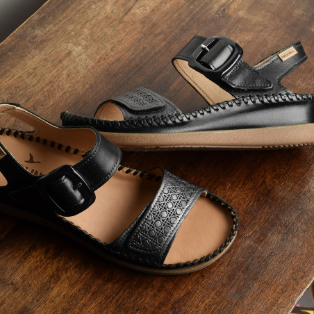 CADAQUES 0555 Noir, Sandales compensées Pikolinos