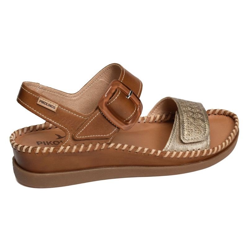 CADAQUES 0555 Camel Cuivre, Sandales compensées Pikolinos
